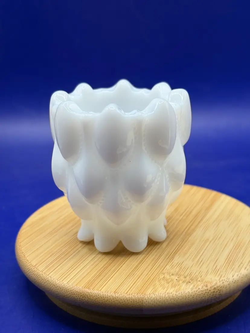 Fistoria Frisco Milk Glass Toothpick Holder