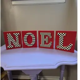 Mackenzie-Childs Noel Christmas Blocks