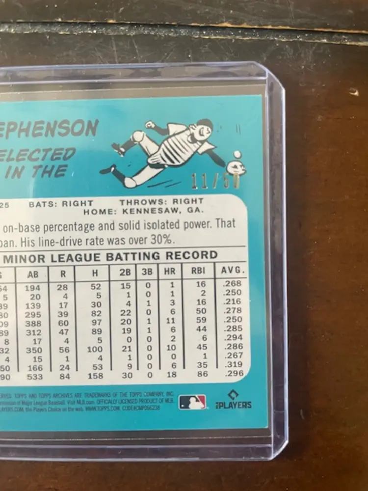 2023 Tyler Stephenson Topps Archives /50 #195 Color Match
