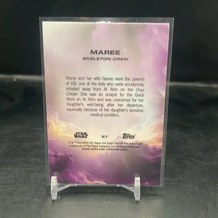 2025 Topps Chrome Star Wars Maree Refractor