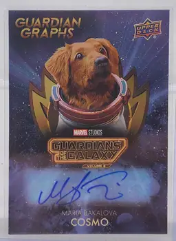 2024 UD Marvel Guardians of The Galaxy Vol 3 Maria Bakalova Cosmo AUTO