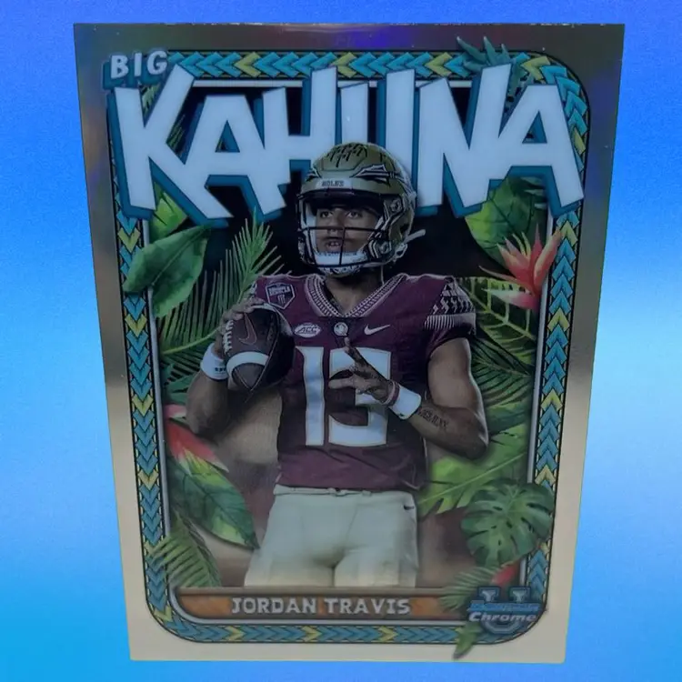 2023 Bowman University Chrome Jordan Travis Big Kahuna FSU