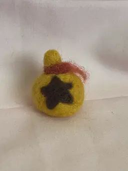 Needle Felted Animal Crossing Bell Bag
