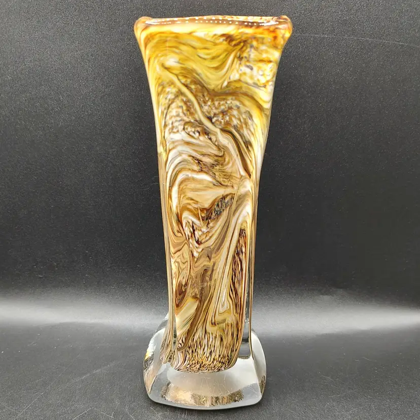 Valletta Glass Signed Art Glass Vase