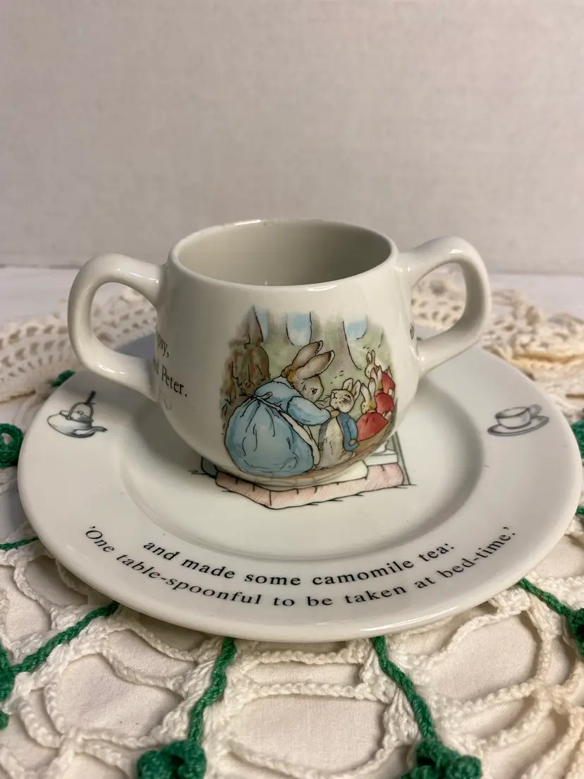 Vintage Wedgwood Childs Cup and Saucer