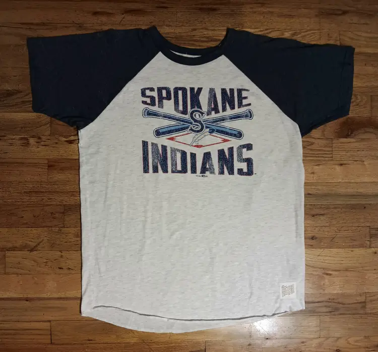 vintage style Spokane Indians Raglan t-shirt minor league Colorado Rockies