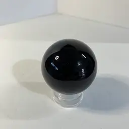 Black Solid Glass Ball 1 3/4"