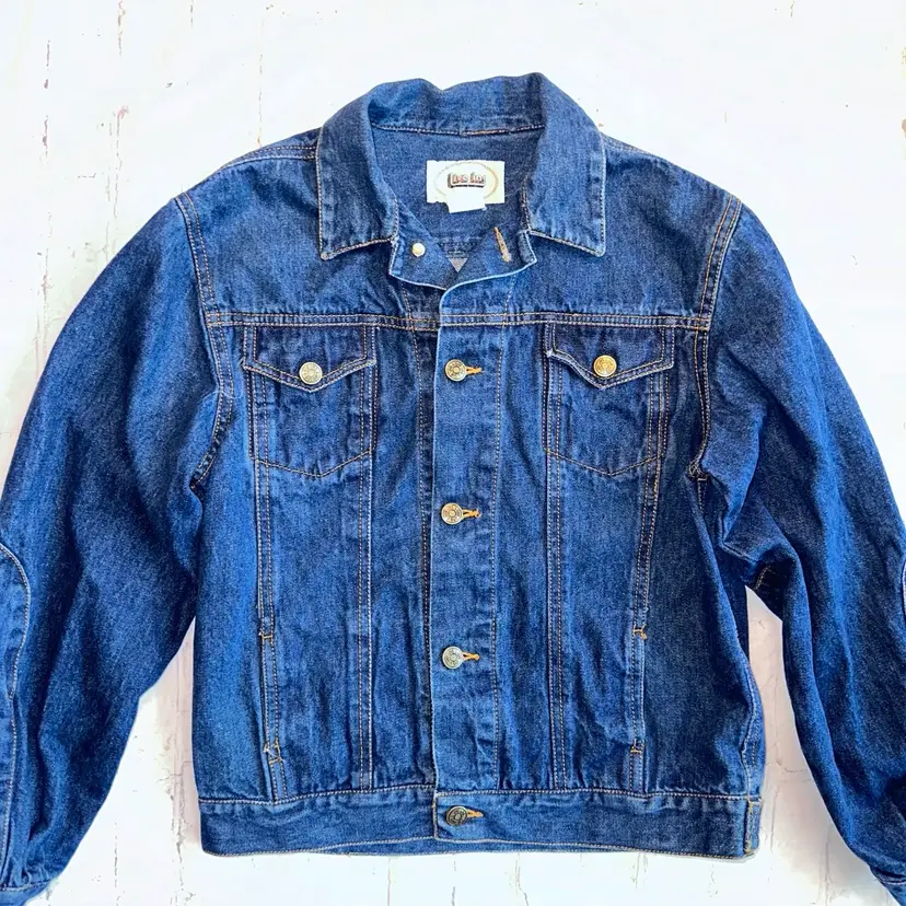 RARE Pristine Vintage Condition Kid’s Size 18 Live Ins Dark Wash Trucker Style Denim Jean Jacket