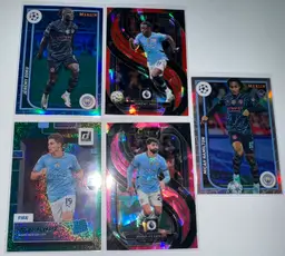 Manchester City 5 Card Soccer Lot