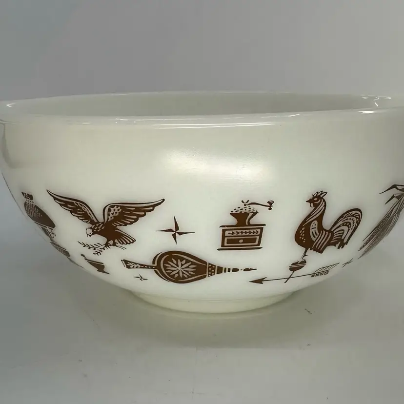 Vintage Pyrex Americana 2 1/2 Qt #443 Mixing/Nesting Bowl Ovenware (Made in USA)