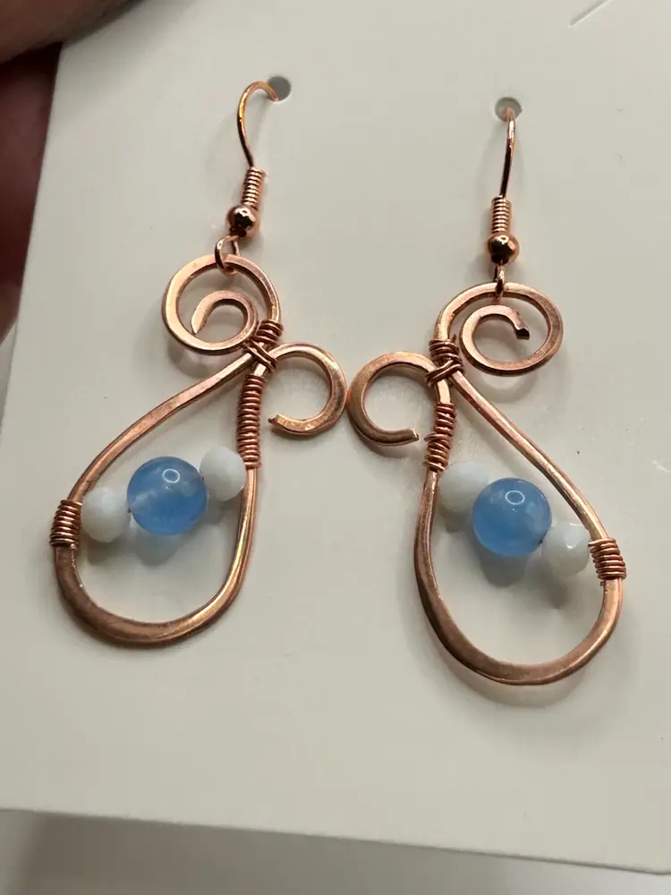 Handmade Wire Abstract Earrings