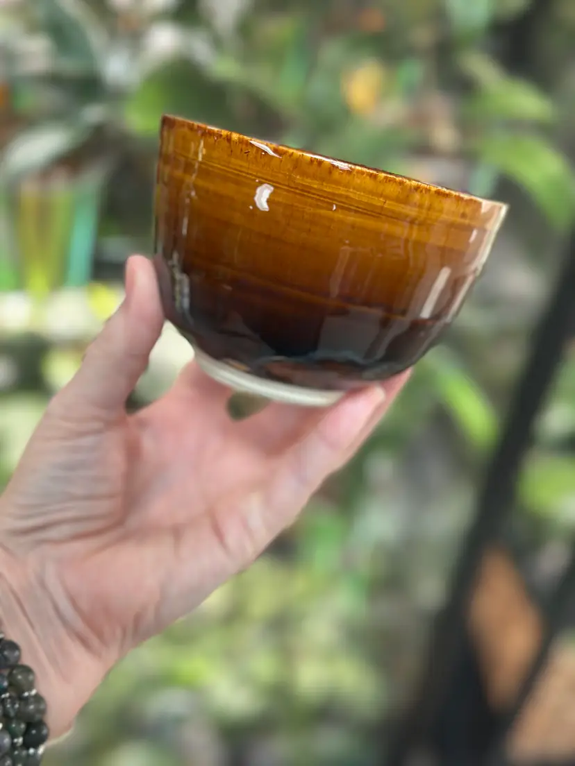 #15 Handmade pot, no drainage 4.25 inch wonky