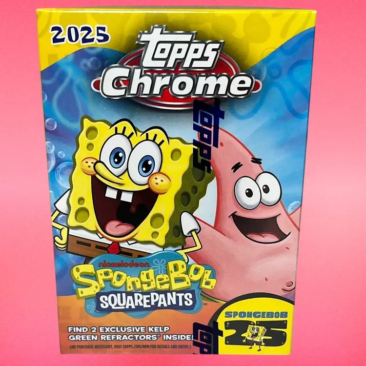 2025 Topps Chrome SpongeBob Blaster Box For Susan G Komen