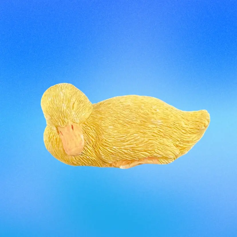 Vintage Sleeping Duckling Figurine by Sandra Brue Sandicast 1986