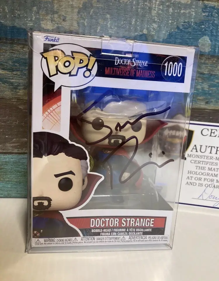 SAM RAIMI Signed Funko POP Doctor Strange 1000 Autographed With COA