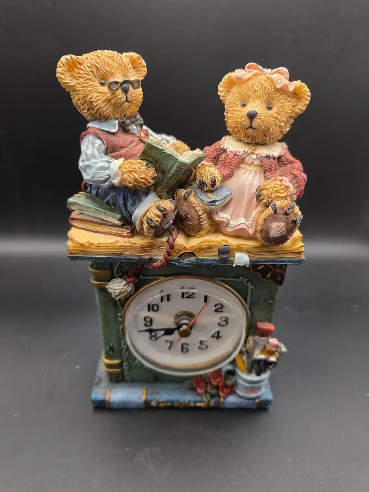 Resin Bear Clock Heavy Works!