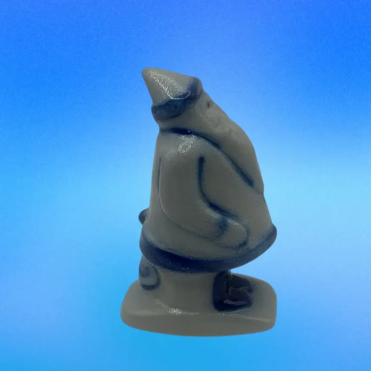 Eldreth Pottery Salt Glaze Santa, 6” Tall