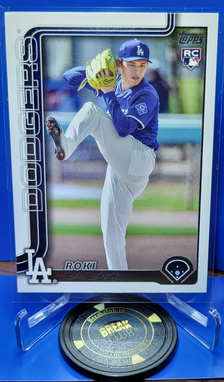 Roki Sasaki 2025 Topps Series 2 Superbox Companion Card Rookie RC #CC2-24 Los Angeles Dodgers