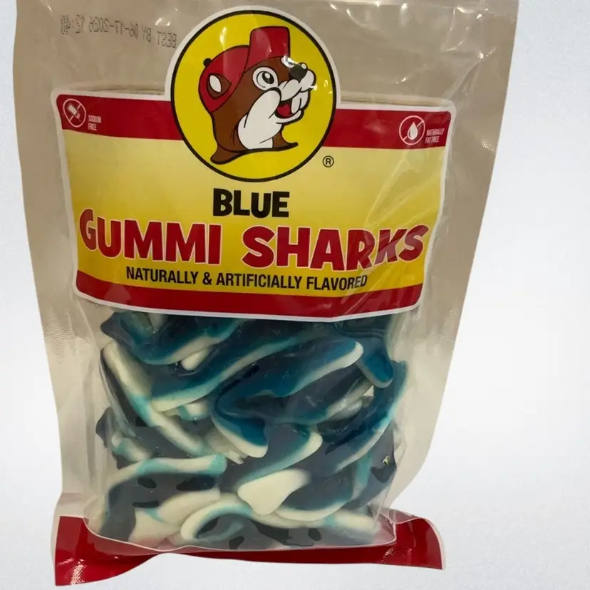 Buc-ee’s Blue Gummi Sharks 12OZ.