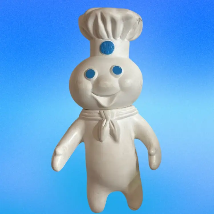1971 Pillsberry Doughboy Rubber Figure Cost 7 Inches Tall