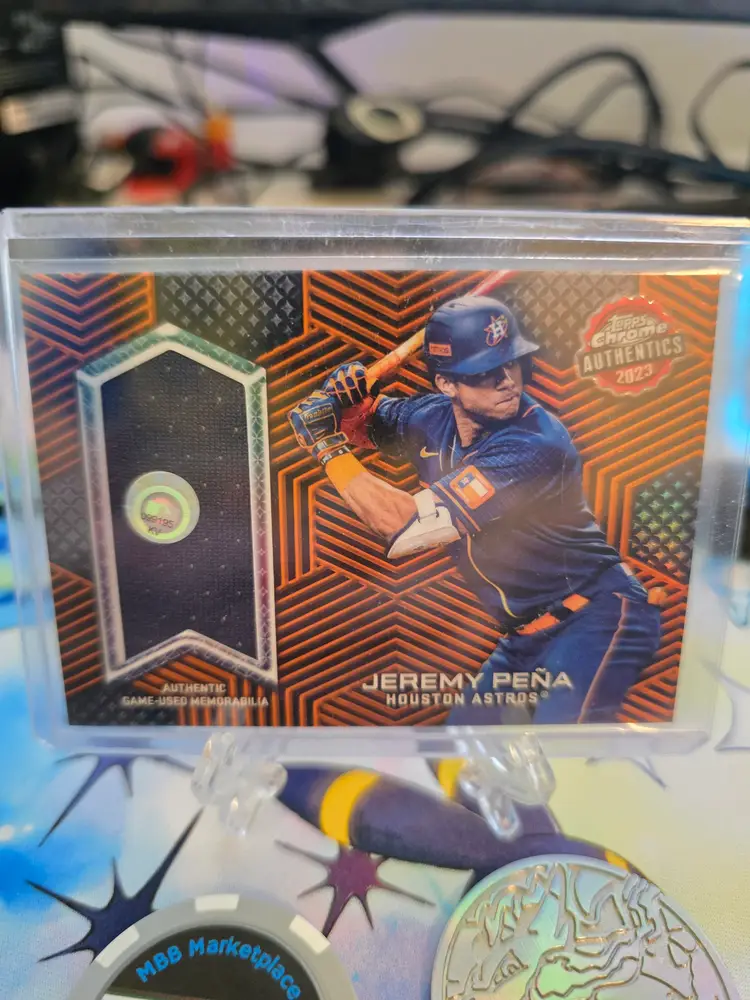 2023 Jeremy Pena Topps Chrome Authentics Relic Orange /25 Houston Astros