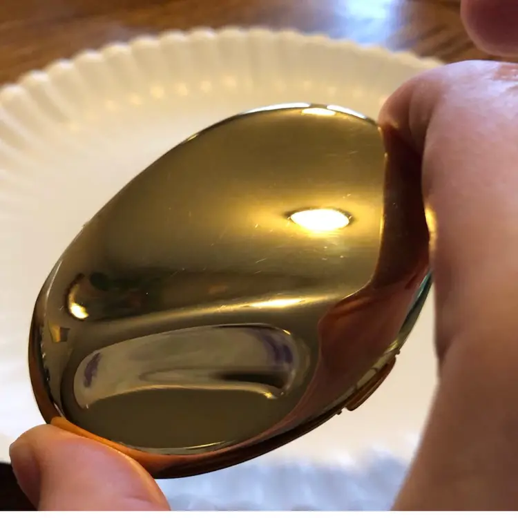 Estee Lauder Knowing Translucent Pressed Powder Gold Tone Mirror Compact