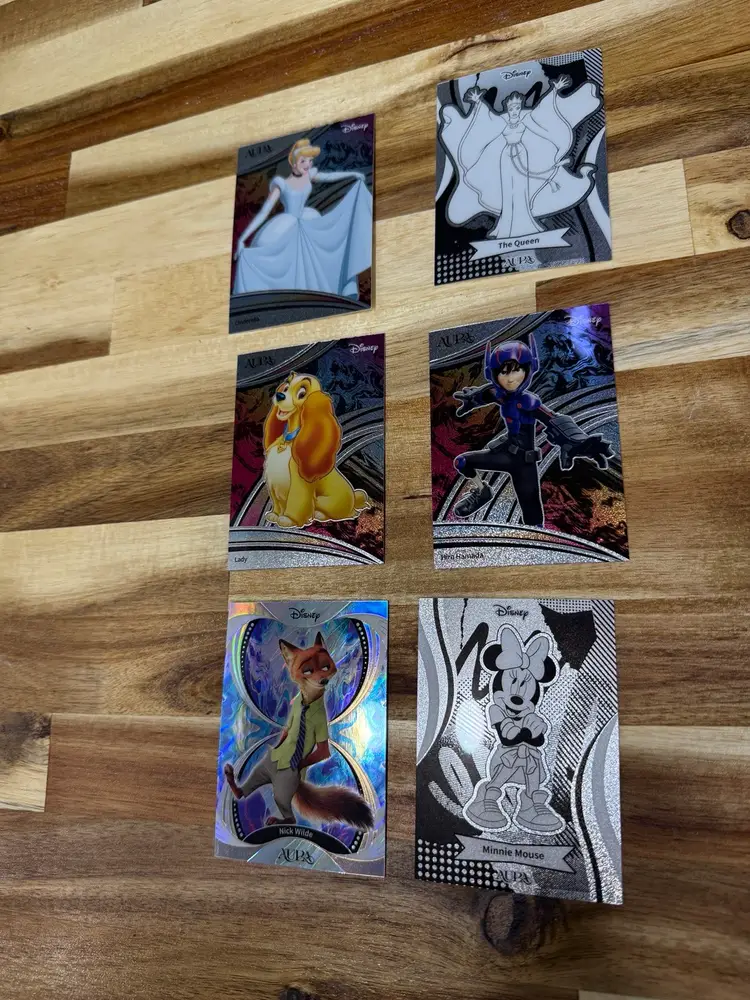 Disney Aura Lot 2 (6 Cards) As Pictured