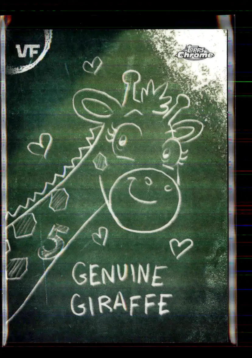 Genuine Giraffe Chalkboard 2026 Topps Chrome VeeFriends C-15