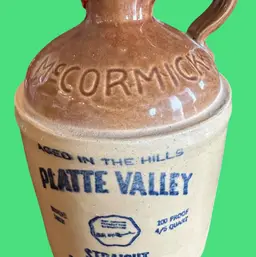 McCormick Platte Valley Straight Corn Whiskey Jug