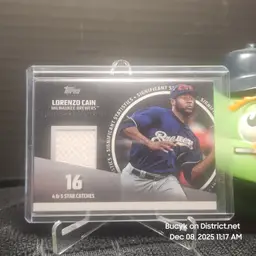 2019 Topps Series 2 Significant Stats Relic - Lorenzo Cain Milwaukee Brewers 74/99