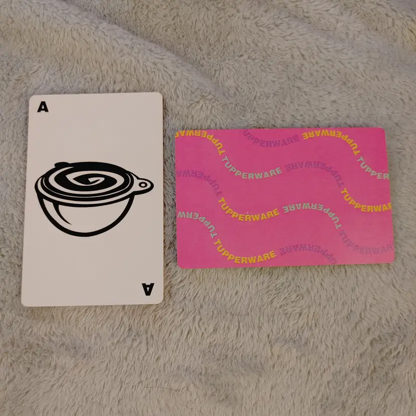1 Single Swap Card - Playing Card. Tupperware card. 1983. Dimension 2.5 x 3.5. Read description.