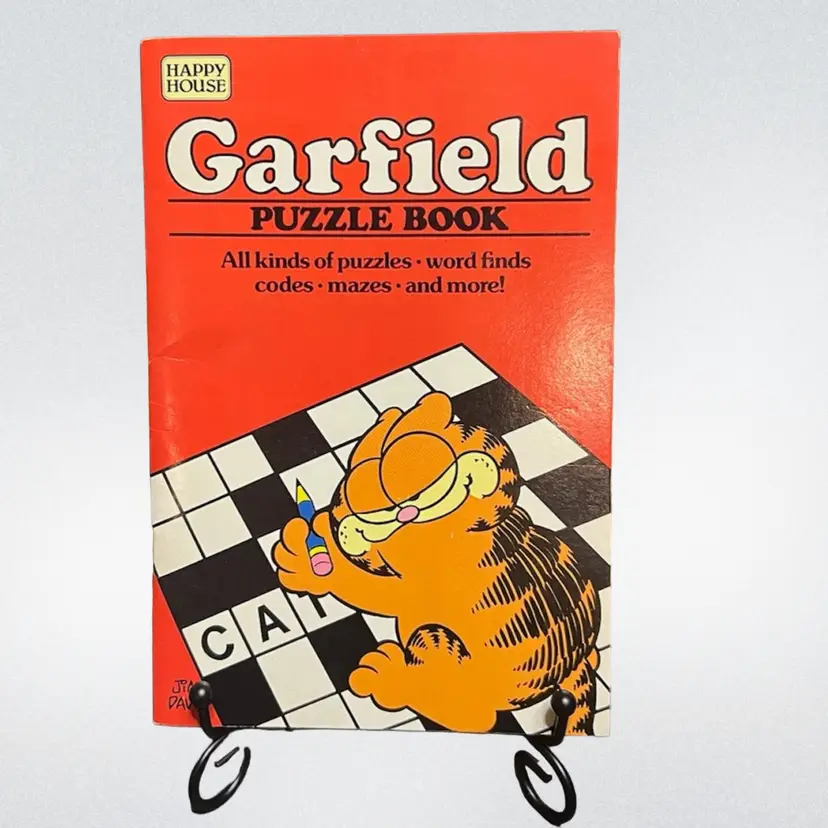 MARKDOWN! Garfield Puzzle Book 1982 ~7.5x5"