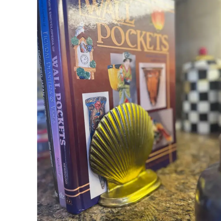 Brass Shell Bookends