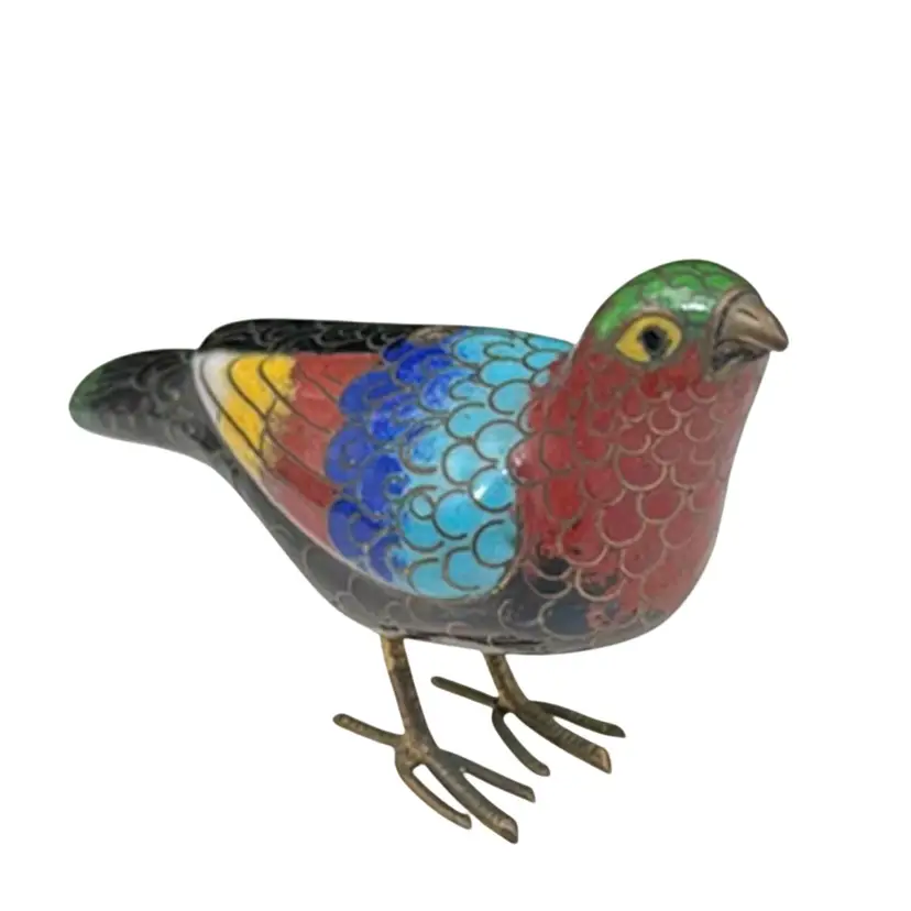 Mini Cloisonné Enamel Bird