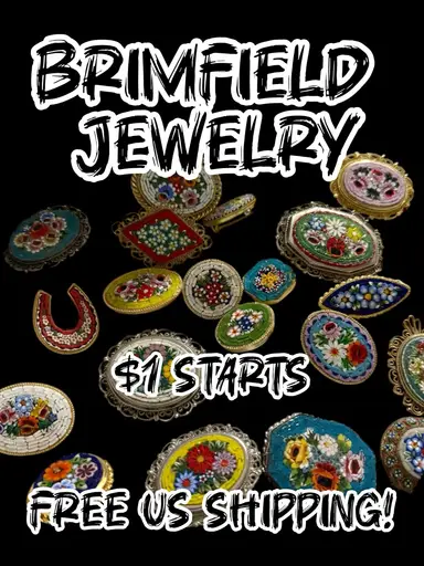 Micro Mosaics, Antique, Murano, Hat Pins, Damascene 