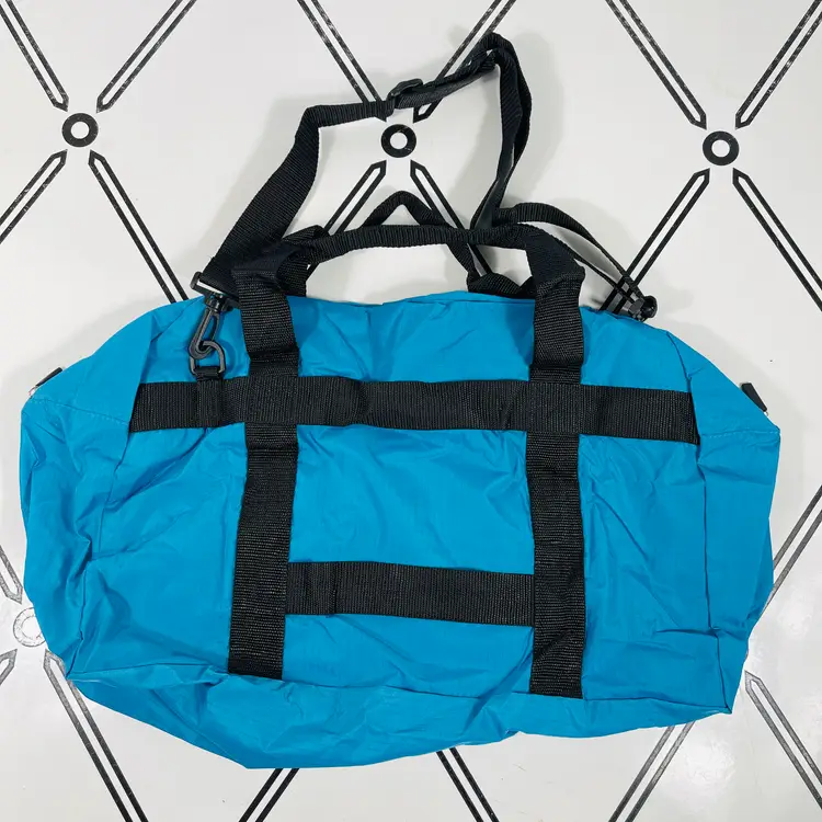 Bag in a Bag Tote Teal Foldable Travel Sport Gym Bag Shopping