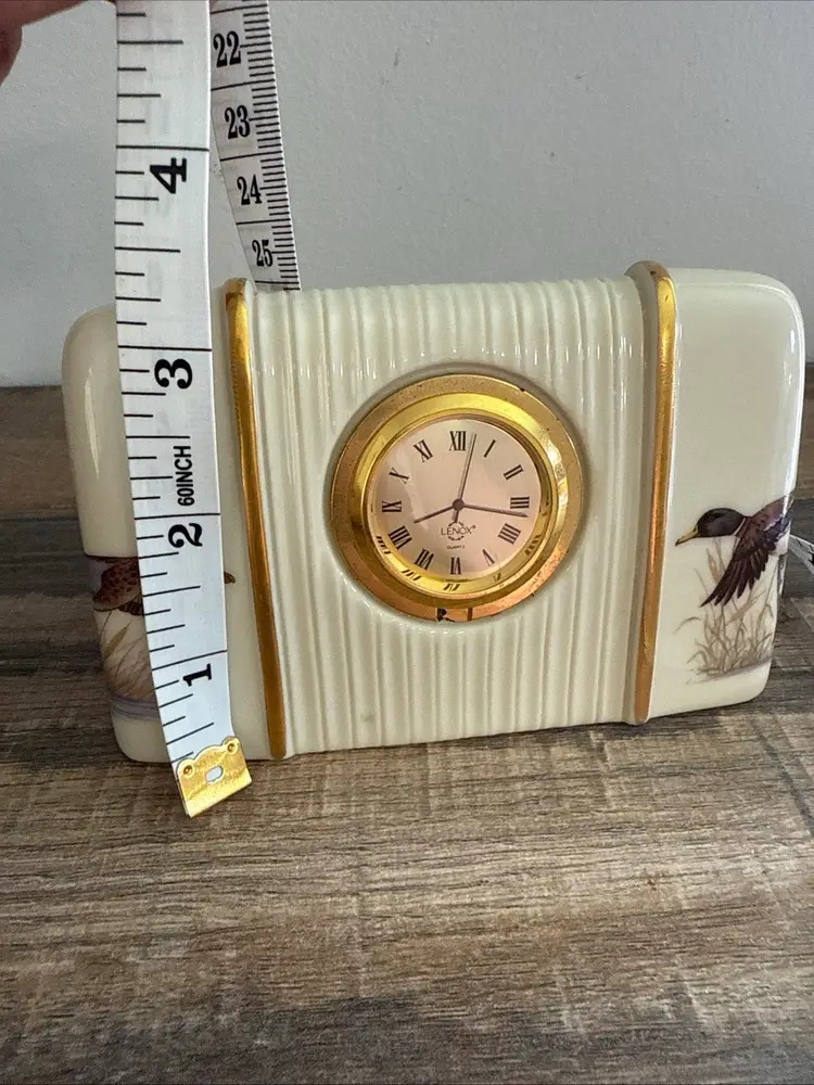 Lenox Fine China Duck Table Clock
