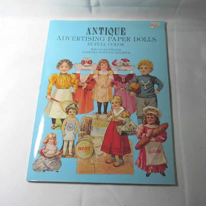 New Vintage Antique Advertising Paper Dolls in Full Color Guide Book PB