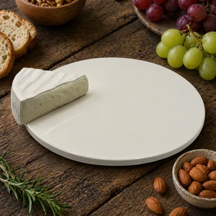 Department 56 Charcuterie Brie Cheese Ceramic Plate