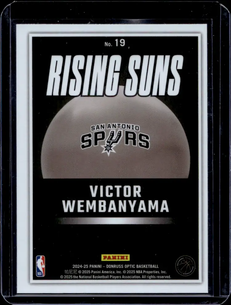 Victor Wembanyama Rising Suns Optic Card