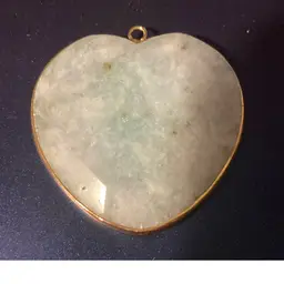 Natural stone, heart shaped pendant