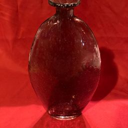 09. VTG Amethyst Seeded Glass Vase