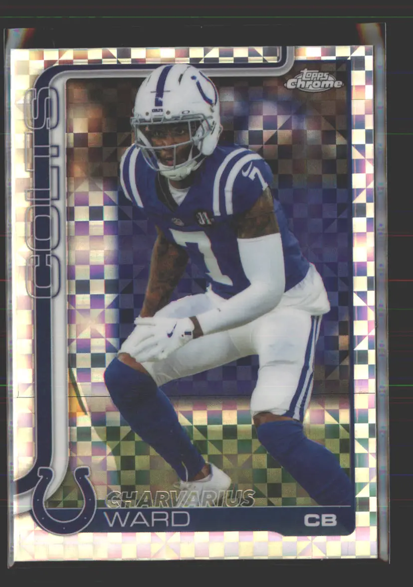 Charvarius Ward 2025 Topps Chrome X-Fractor #129 - (142) - Indianapolis Colts