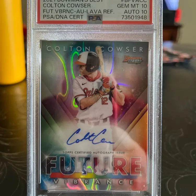 Colton Cowser Auto Psa 10/10