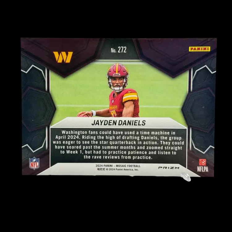 Jayden Daniels 2024 Panini Mosaic #302 Pink Mosaic Prizm Rookie RC NFL DEBUT