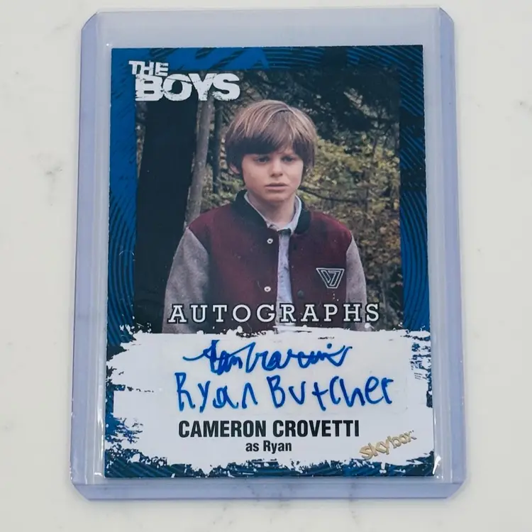 2025 The Boys Season 1 &2 Cameron Crovetti “Ryan Butcher” Inscription Auto