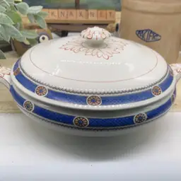 Old Lidded Dish Ceramic