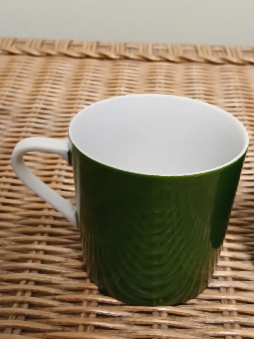 Set of Vintage Japan Green Ceramic Coffee Mug