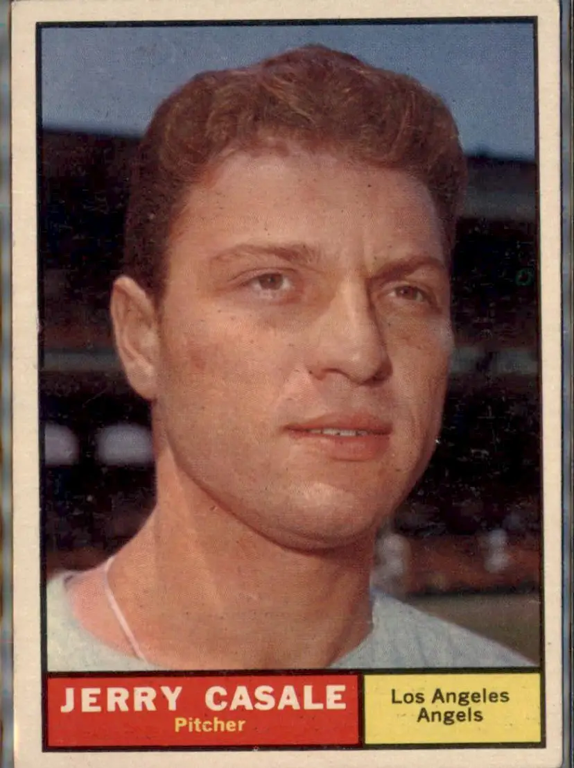 1961 Topps #195 Jerry Casale - ( ) - Los Angeles Angels