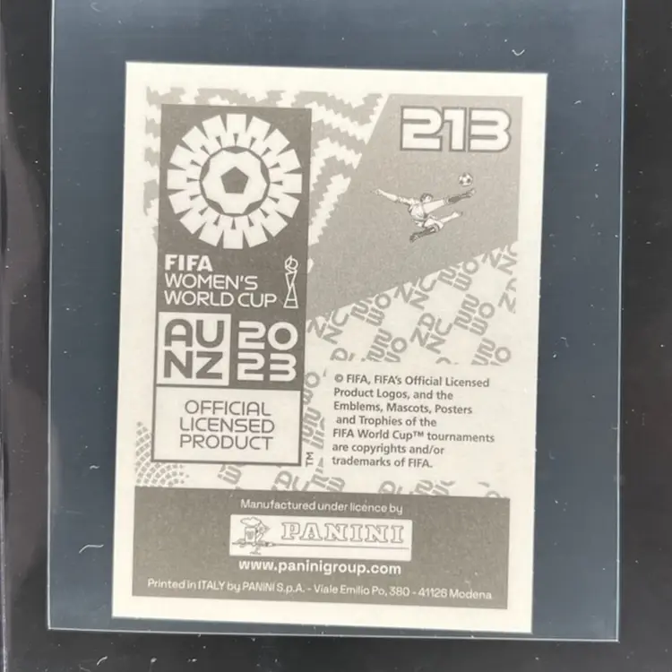 Leah Williamson 2023 Panini Women’s World Cup Sticker England Soccer Card